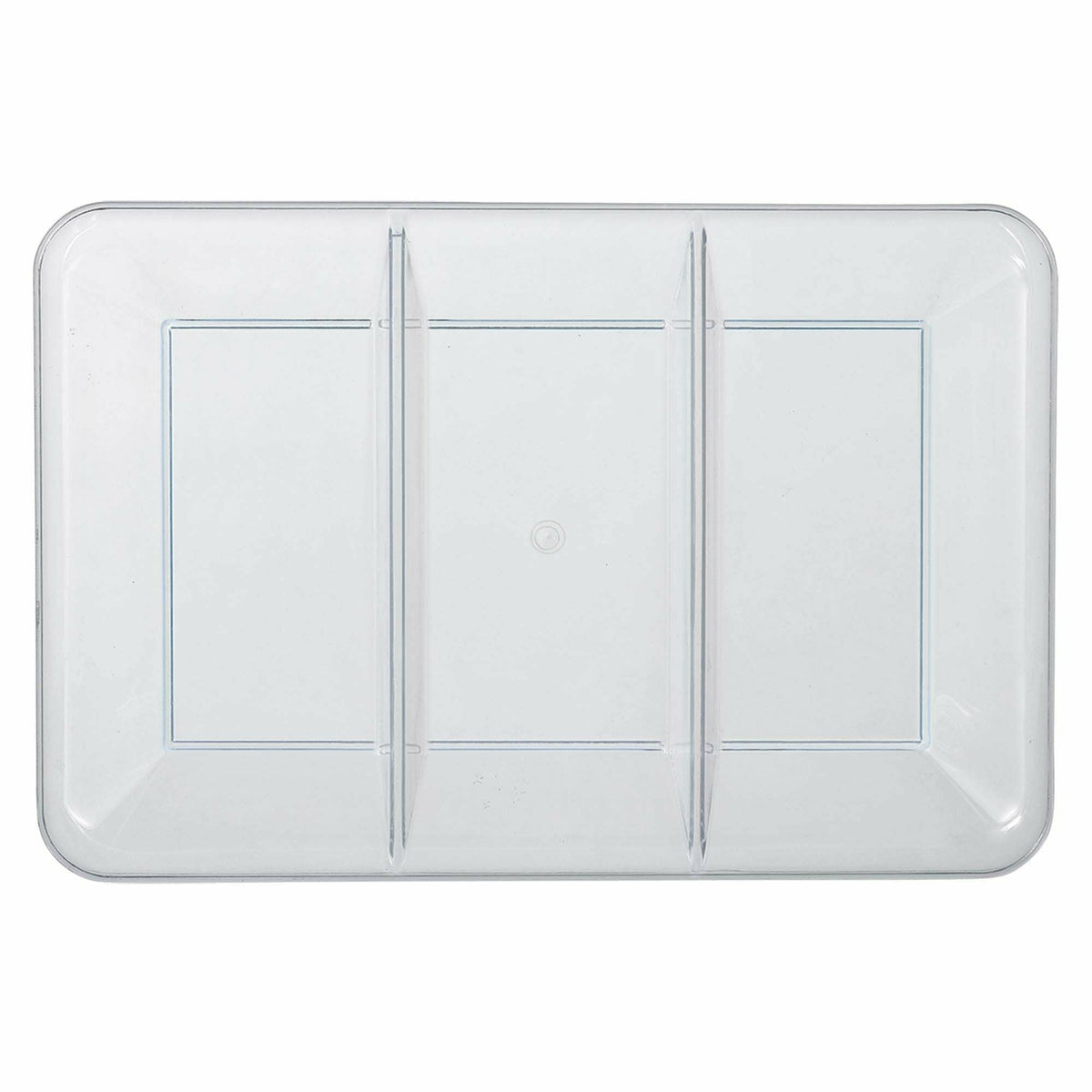 Amscan BASIC Clear Compartment Tray