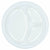 Amscan BASIC Clear Divided Plastic Plates, 10 1/4"