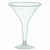 Amscan BASIC Clear Plastic Martini Glasses - Big Party Pack