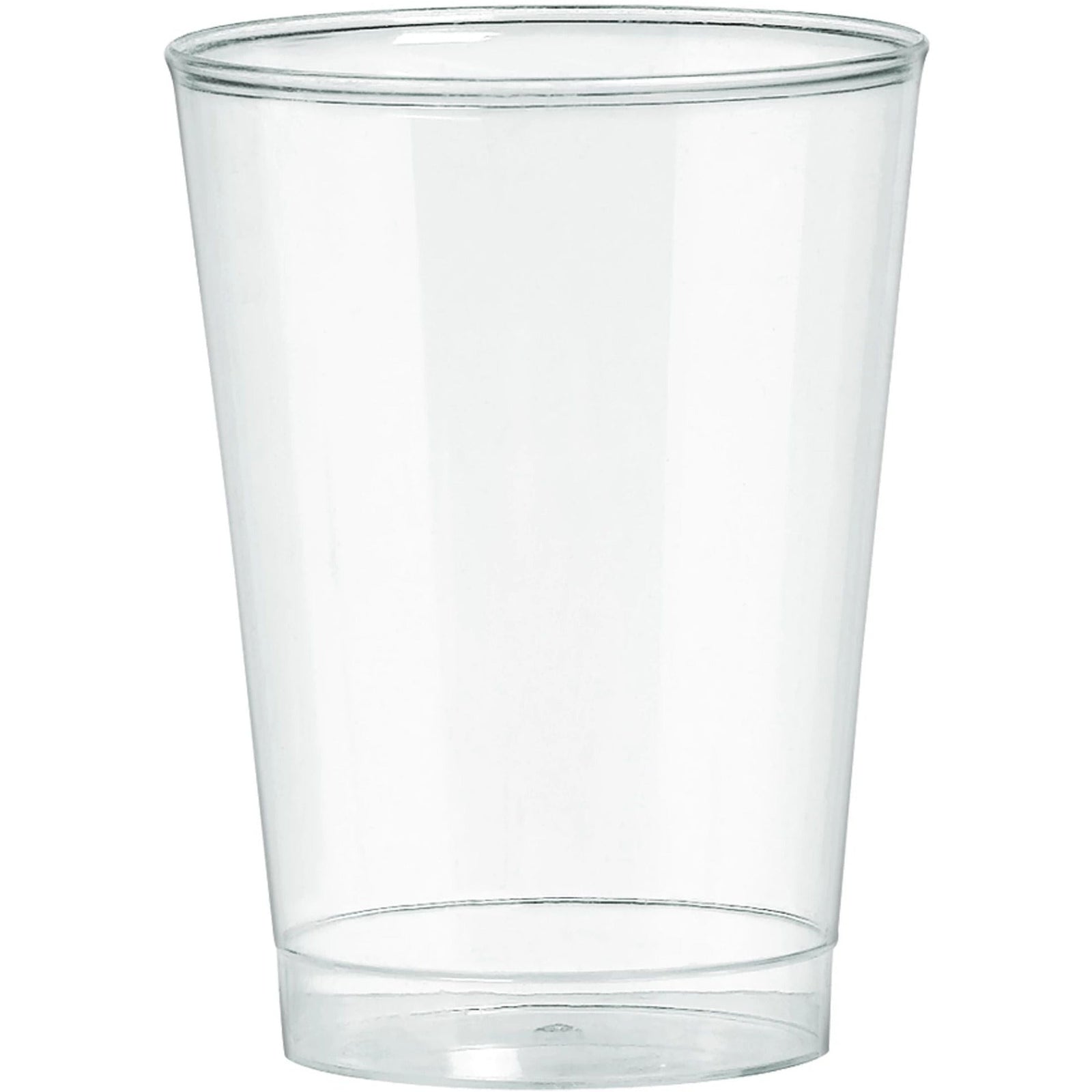 Amscan BASIC Clear Plastic Tumblers, 10 oz.