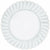 Amscan BASIC CLEAR Premium Plastic Scalloped Dinner Plates 12ct