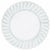 Amscan BASIC CLEAR Premium Plastic Scalloped Lunch Plates 12ct