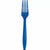 Amscan BASIC Cobalt Blue Plastic Forks