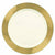 Amscan BASIC Cream Gold Border Premium Plastic Appetizer Plates 10ct