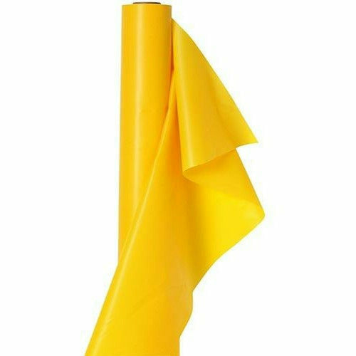 Amscan BASIC Extra-Long Sunshine Yellow Plastic Table Cover Roll