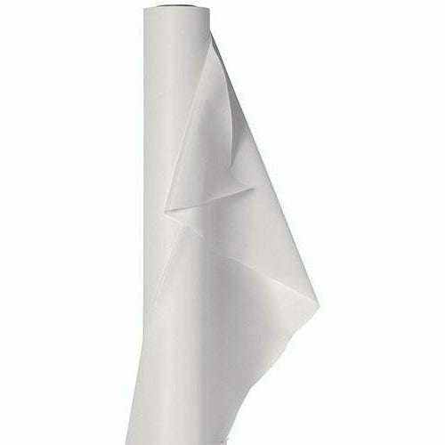 Amscan BASIC Extra-Long White Plastic Table Cover Roll