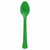 Amscan BASIC Festive Green - Boxed, Heavy Weight Spoons, 20 Ct.