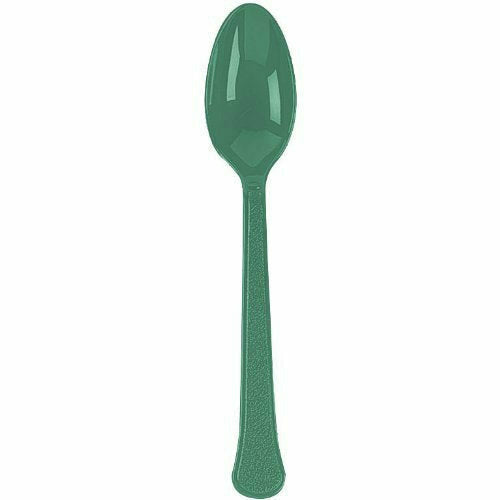 AMSCAN BASIC Forest Green Spoons 24ct