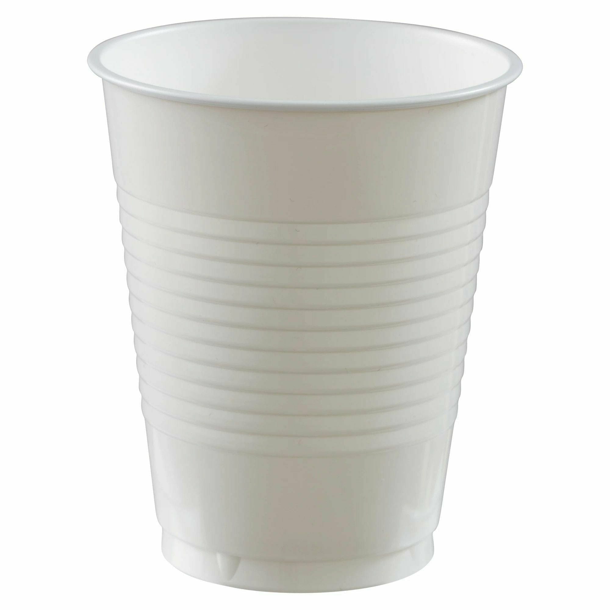 Amscan BASIC Frosty White - 18 oz. Plastic Cups, 20 Ct.