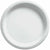 Amscan BASIC Frosty White - 6 3/4" Round Paper Plates, 50 Ct.