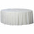 Amscan BASIC Frosty White - 84" Round Plastic Table Cover