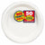 Amscan BASIC Frosty White Big Party Pack Plastic Plates