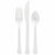 Amscan BASIC Frosty White - Boxed, Heavy Weight Cutlery Asst., 80 Ct.