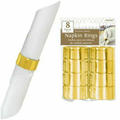 Amscan BASIC GOLD NAPKIN RINGS