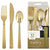 Amscan BASIC Gold Premium Plastic Hammered Cutlery Set 32ct