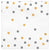 Amscan BASIC Gold/Silver Confetti Luncheon Napkins - Hot-Stamped