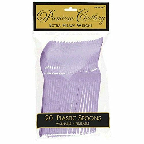 Amscan BASIC Heavy Weight Spoon 24ct Lavender