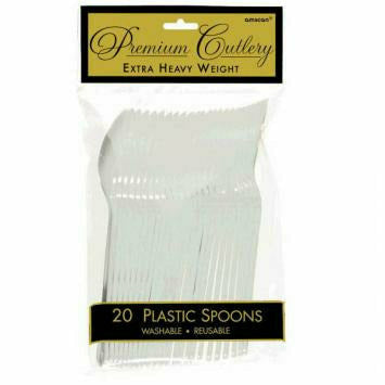 Amscan BASIC Heavy Weight Spoons 24ct Silver