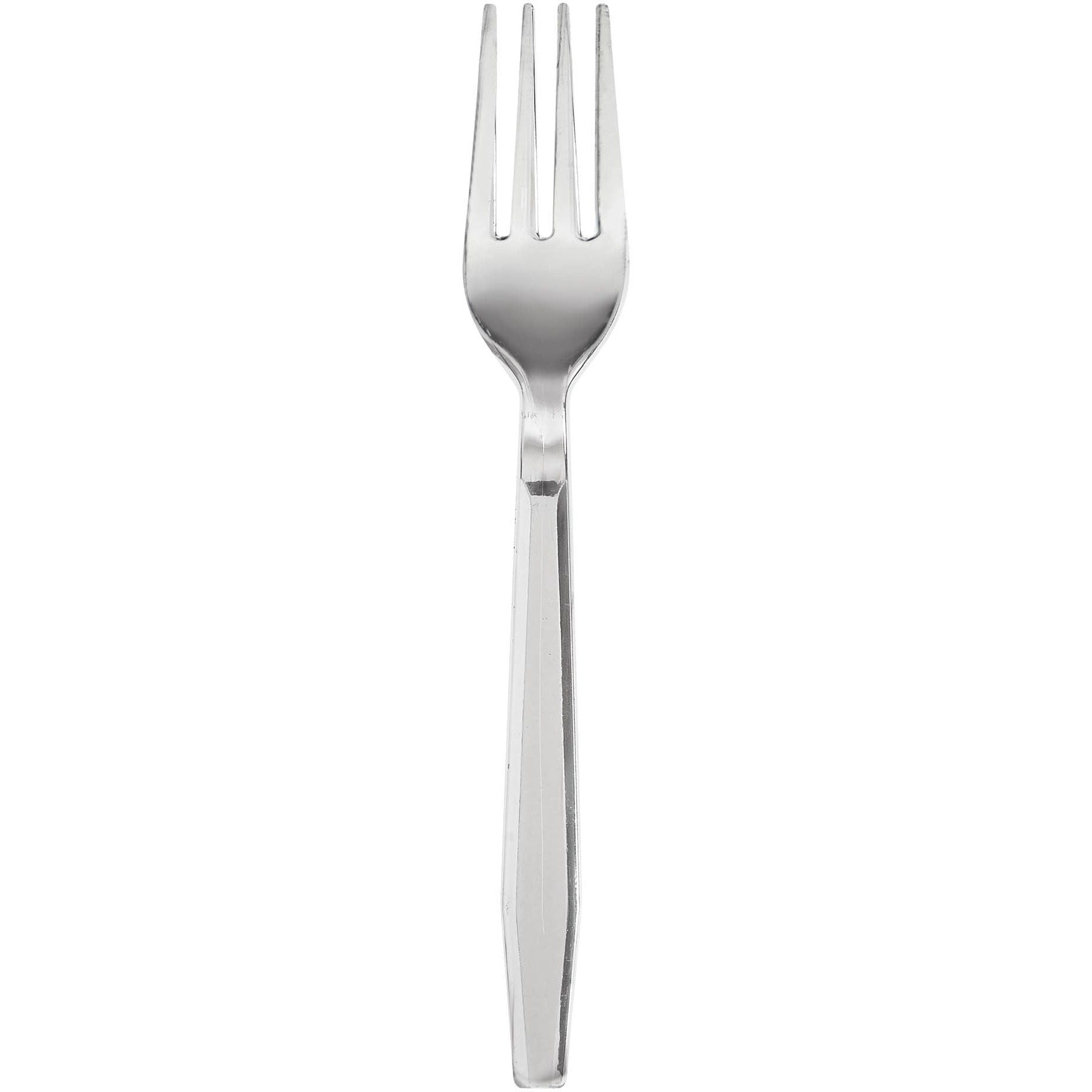 Amscan BASIC High Count Boxed Forks - Silver