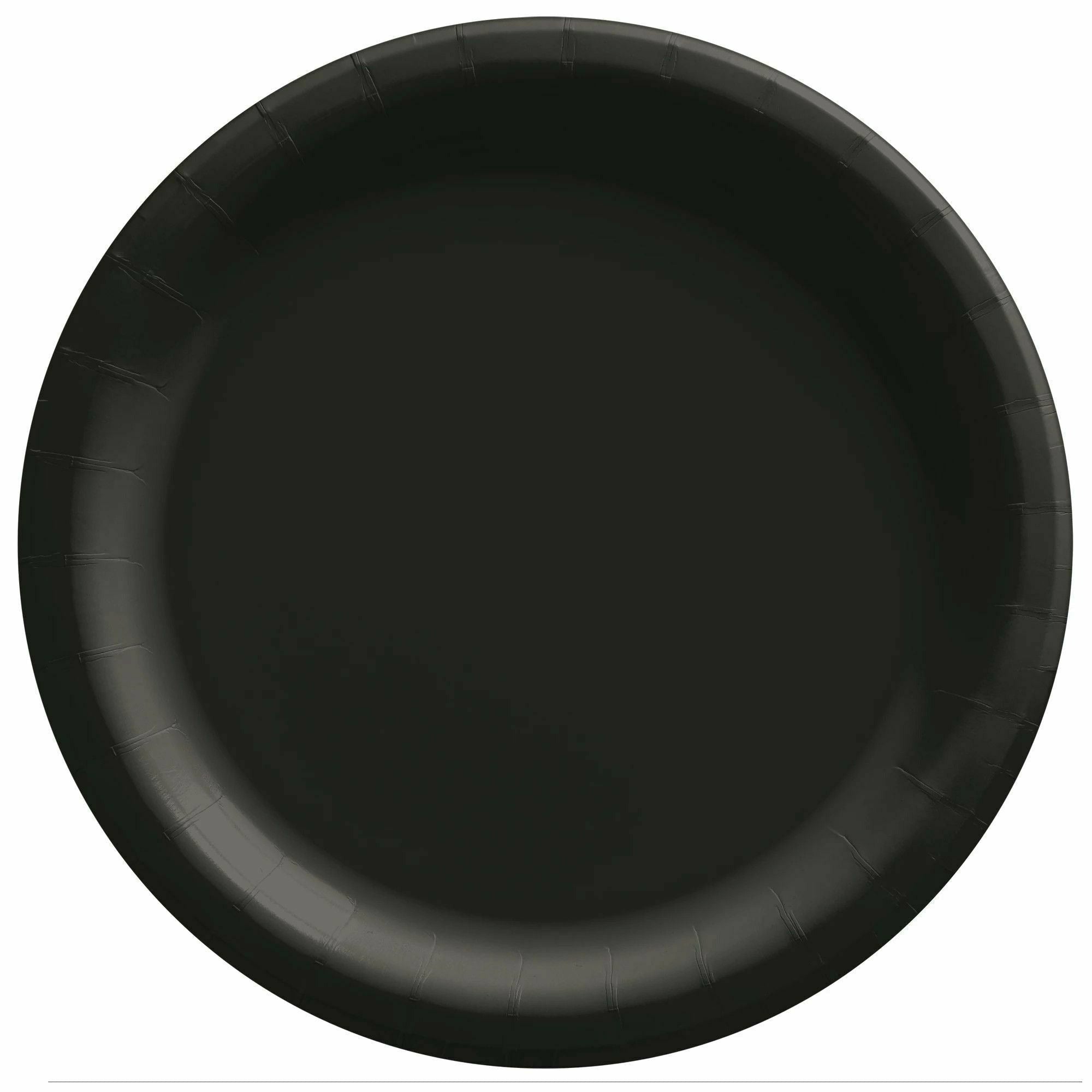 Amscan BASIC Jet Black - 10" Paper Lunch Plates 20ct