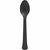 Amscan BASIC Jet Black - Boxed, Heavy Weight Spoons, 50 Ct.