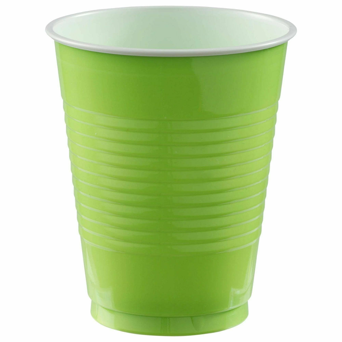 Amscan BASIC Kiwi - 18 oz. Plastic Cups, 50 Ct.