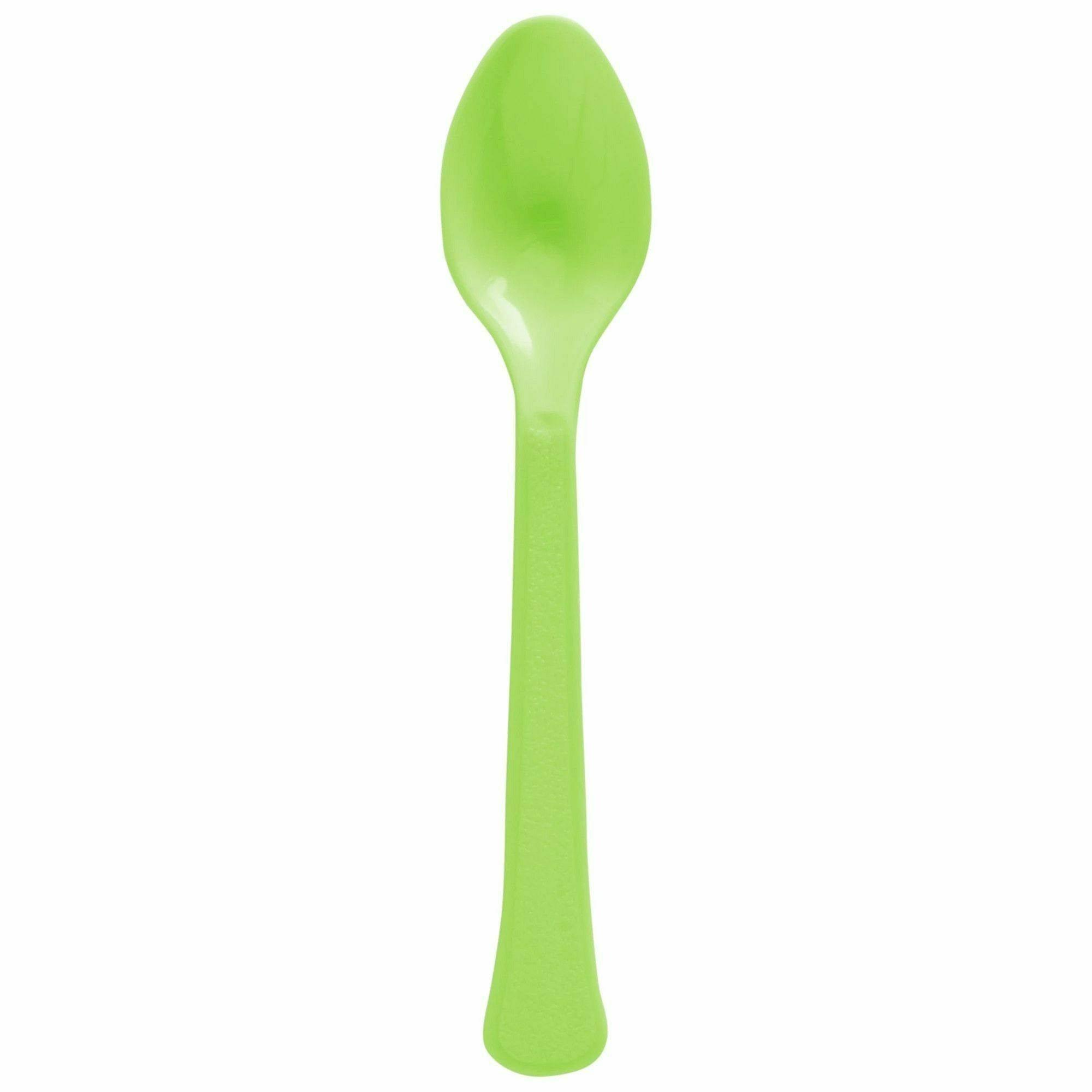 Amscan BASIC Kiwi - Boxed, Heavy Weight Spoons, 20 Ct.