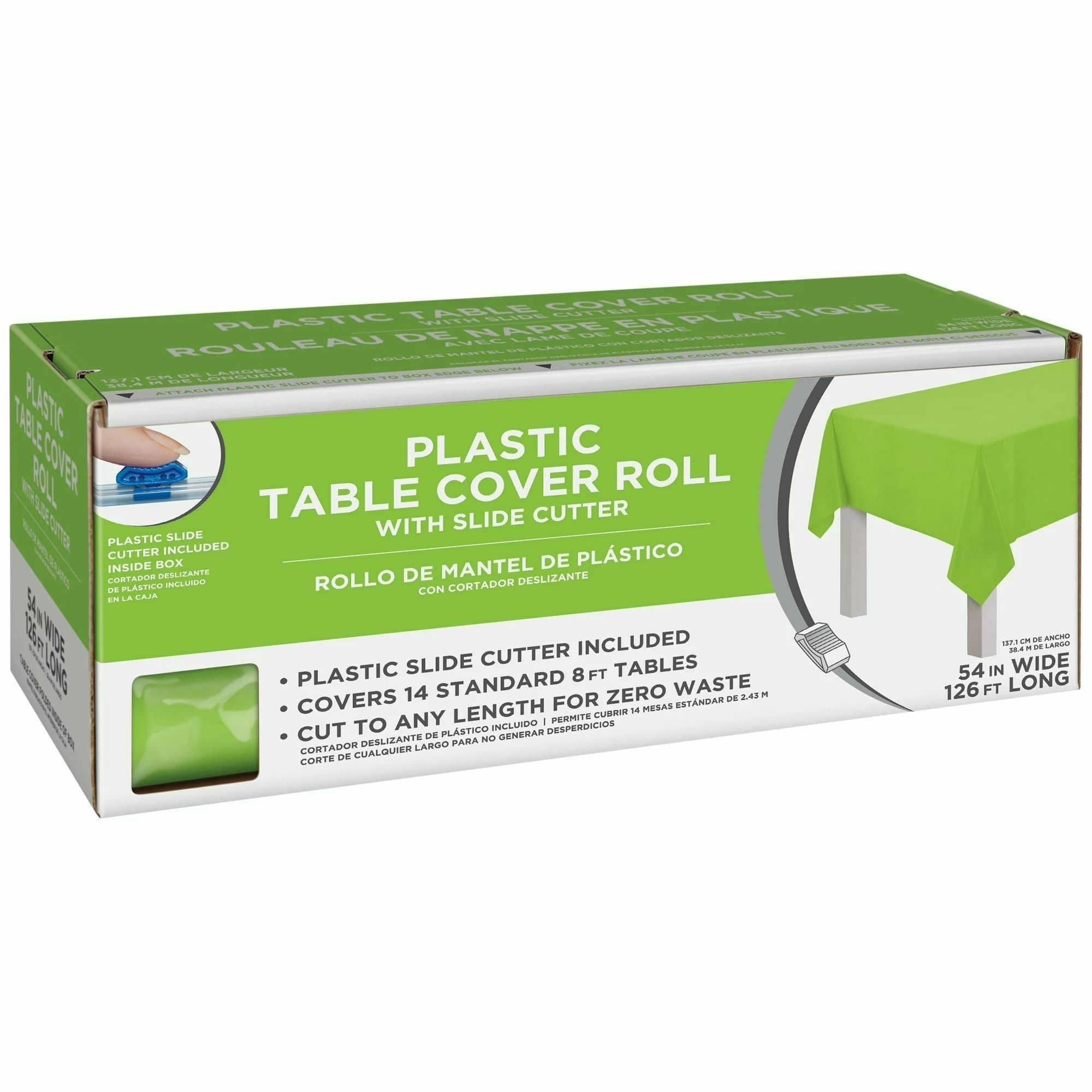 Amscan BASIC Kiwi - Boxed Plastic Table Roll