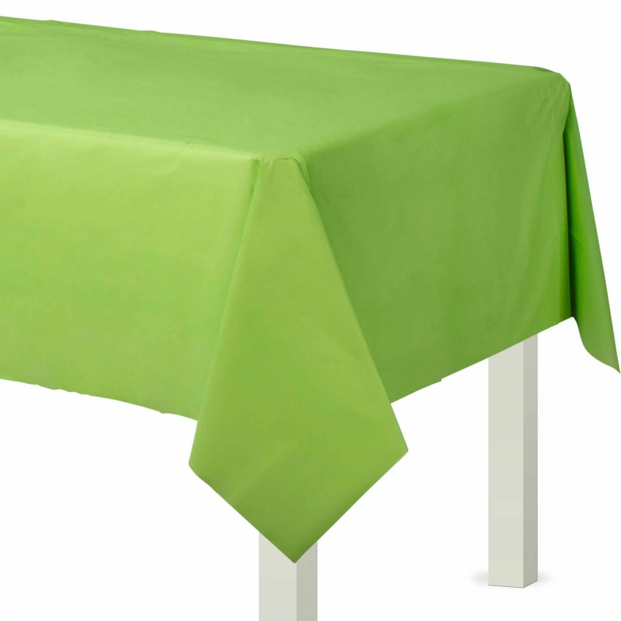 Amscan BASIC Kiwi - Flannel Backed Table Cover