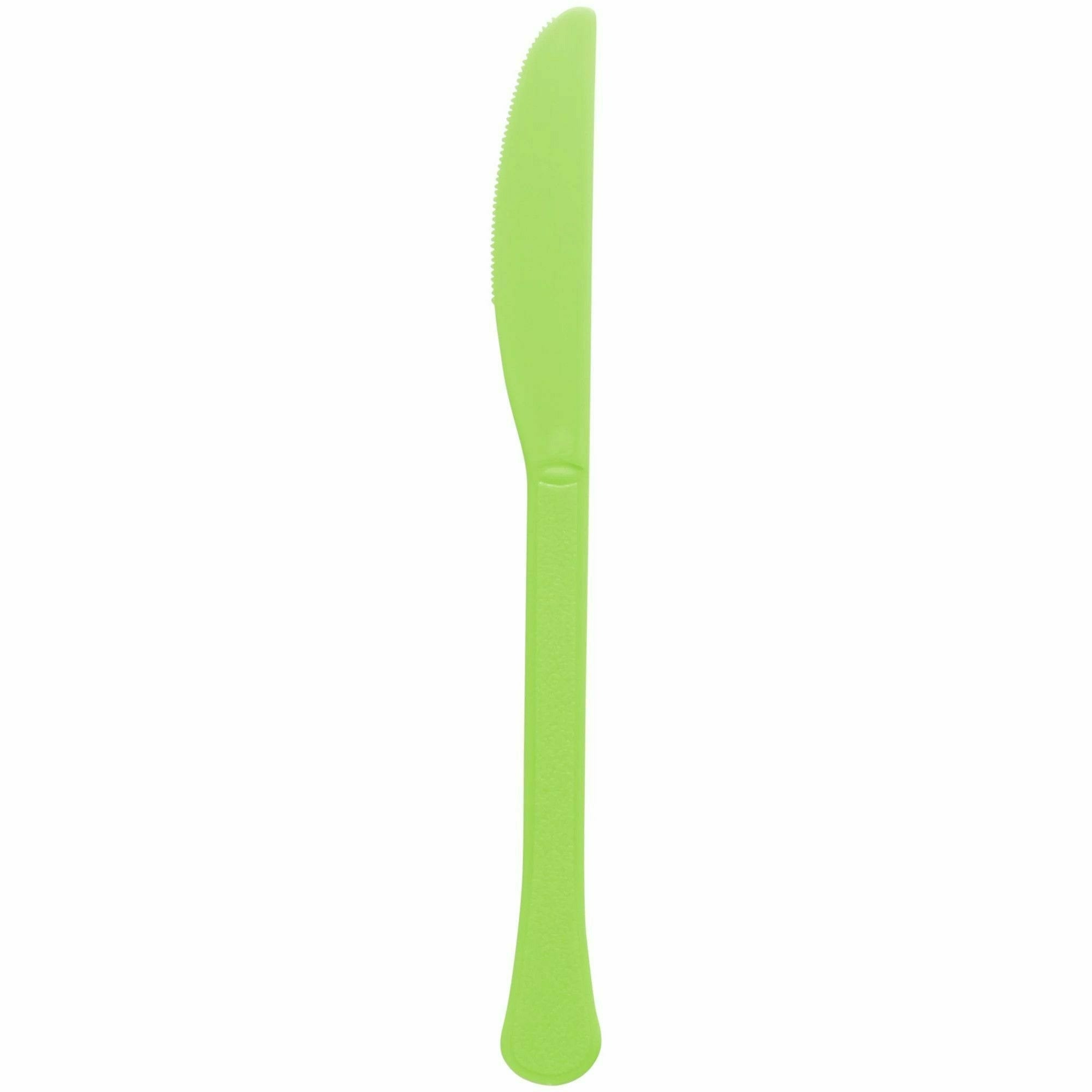 Amscan BASIC Kiwi Green - Boxed, Heavy Weight Knives, 20 Ct.