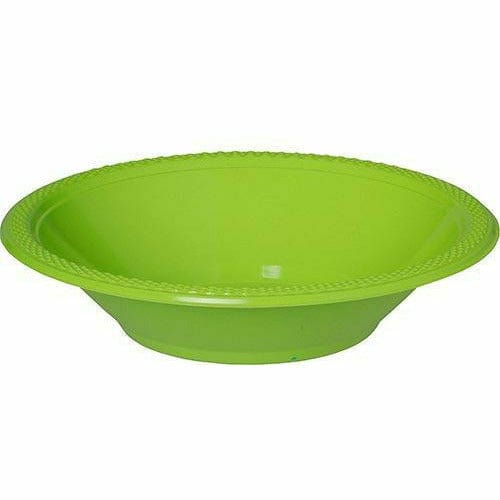 Amscan BASIC Kiwi Green Plastic Bowls 20ct