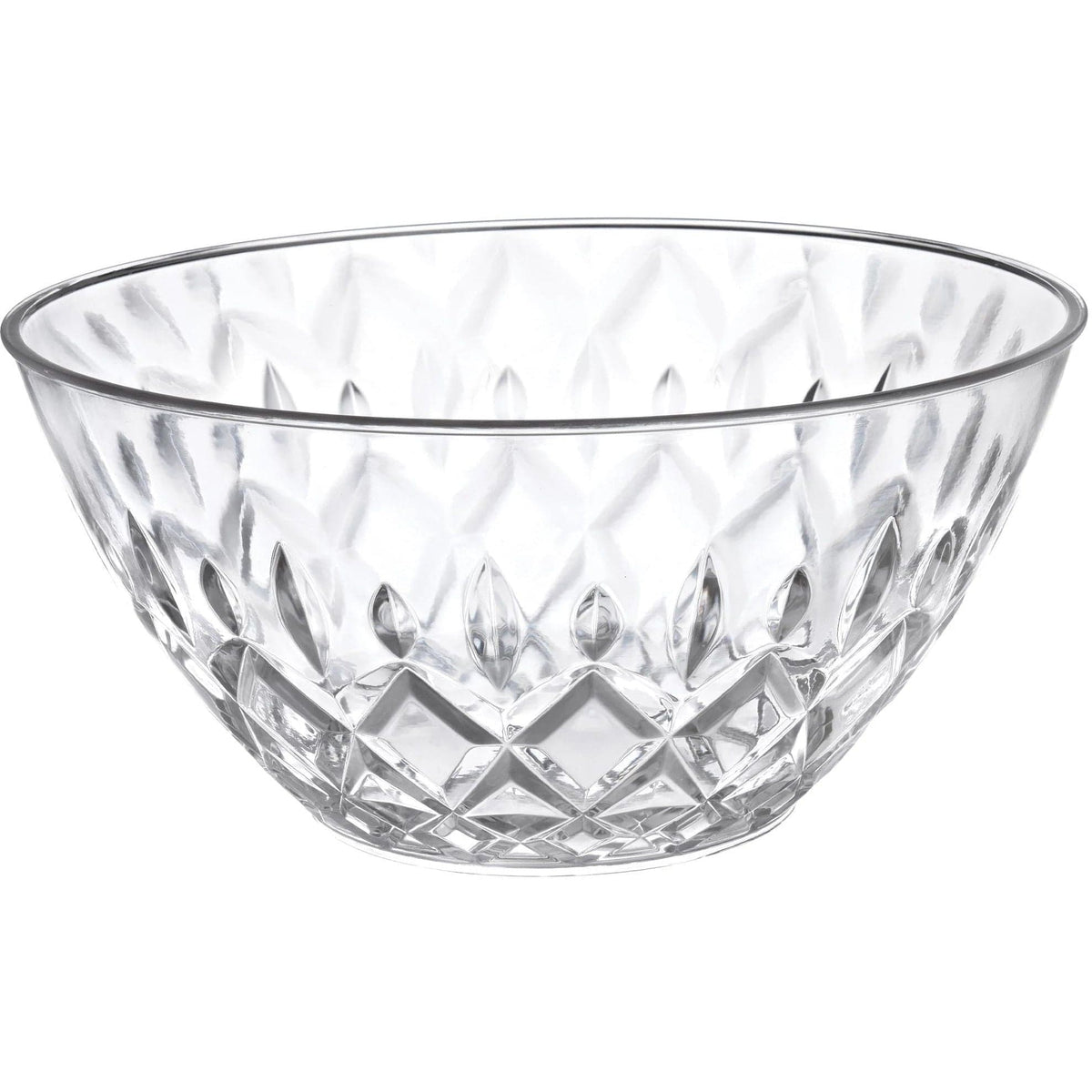 Amscan BASIC Large Bowl - Crystal Cut Acrylic