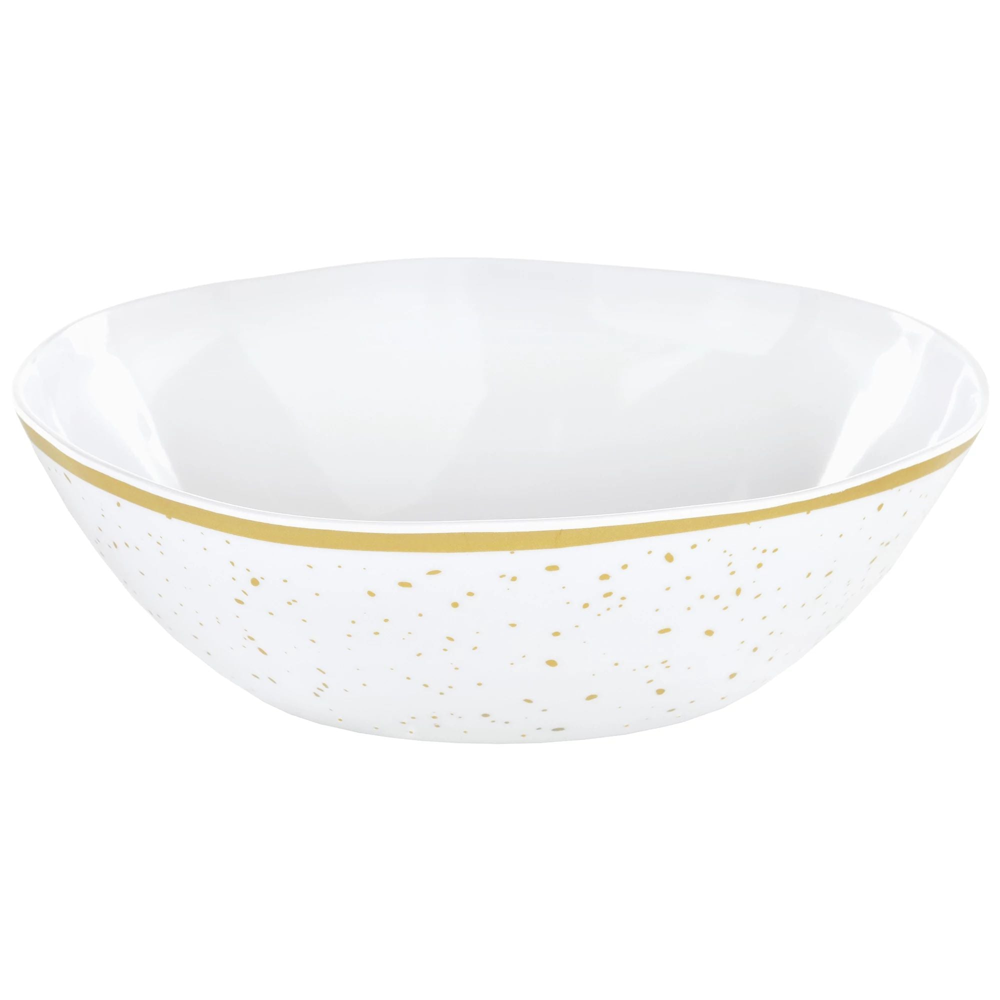 Amscan BASIC Large Melamine Bowl - Gold Speckle