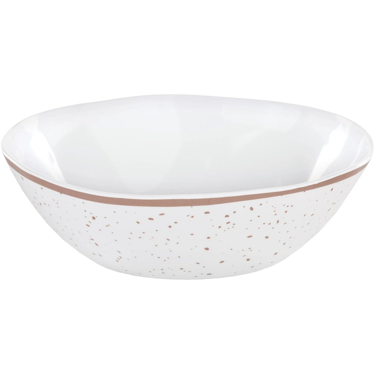 Amscan BASIC Large Melamine Bowl - Rose Gold Speckle