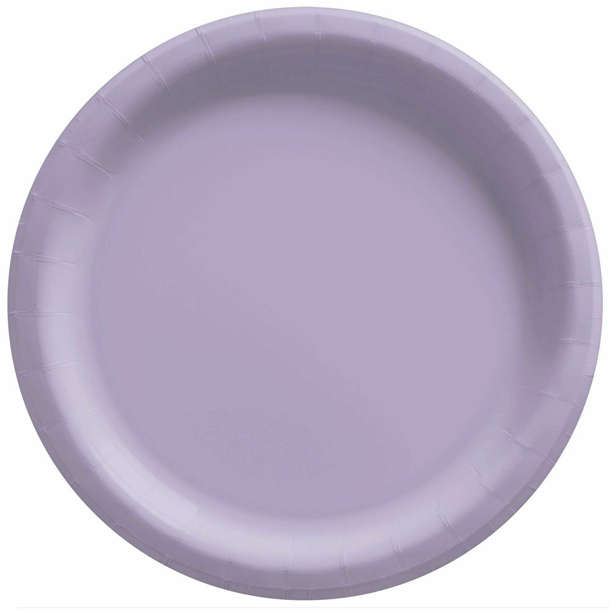 Amscan BASIC Lavender - 6 3/4" Round Paper Plates, 50 Ct.