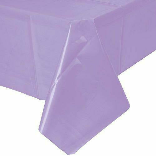 Amscan BASIC LAVENDER PLASTIC TABLE COVER 54X108