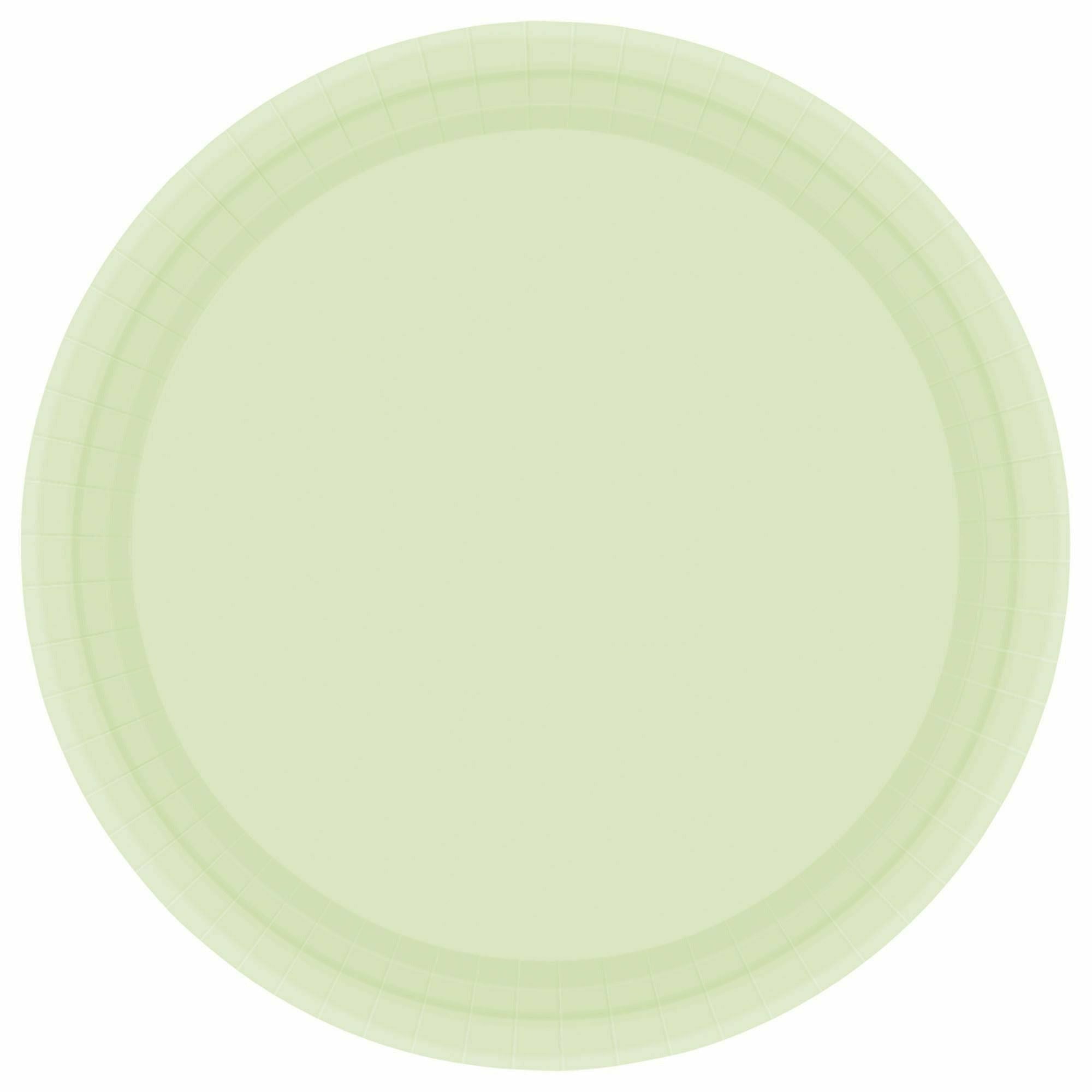 Amscan BASIC Leaf Green Paper Plates, 9"