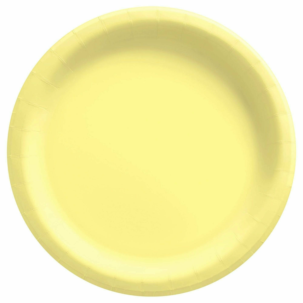 Amscan BASIC Light Yellow - 6 3/4&quot; Round Paper Plates, 20 Ct.