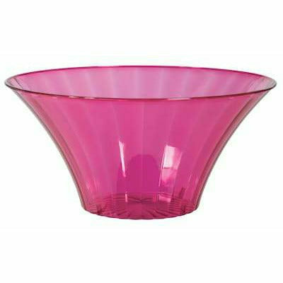 Amscan BASIC MEDIUM FLARED BOWL BRT PINK