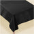 Amscan BASIC Metallic Tablecloth, 60" x 104" - Black