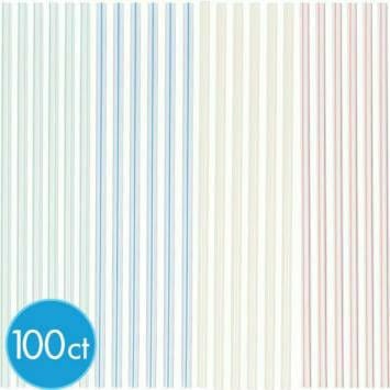 Amscan BASIC MULTICOLOR STRAWS 100 PK