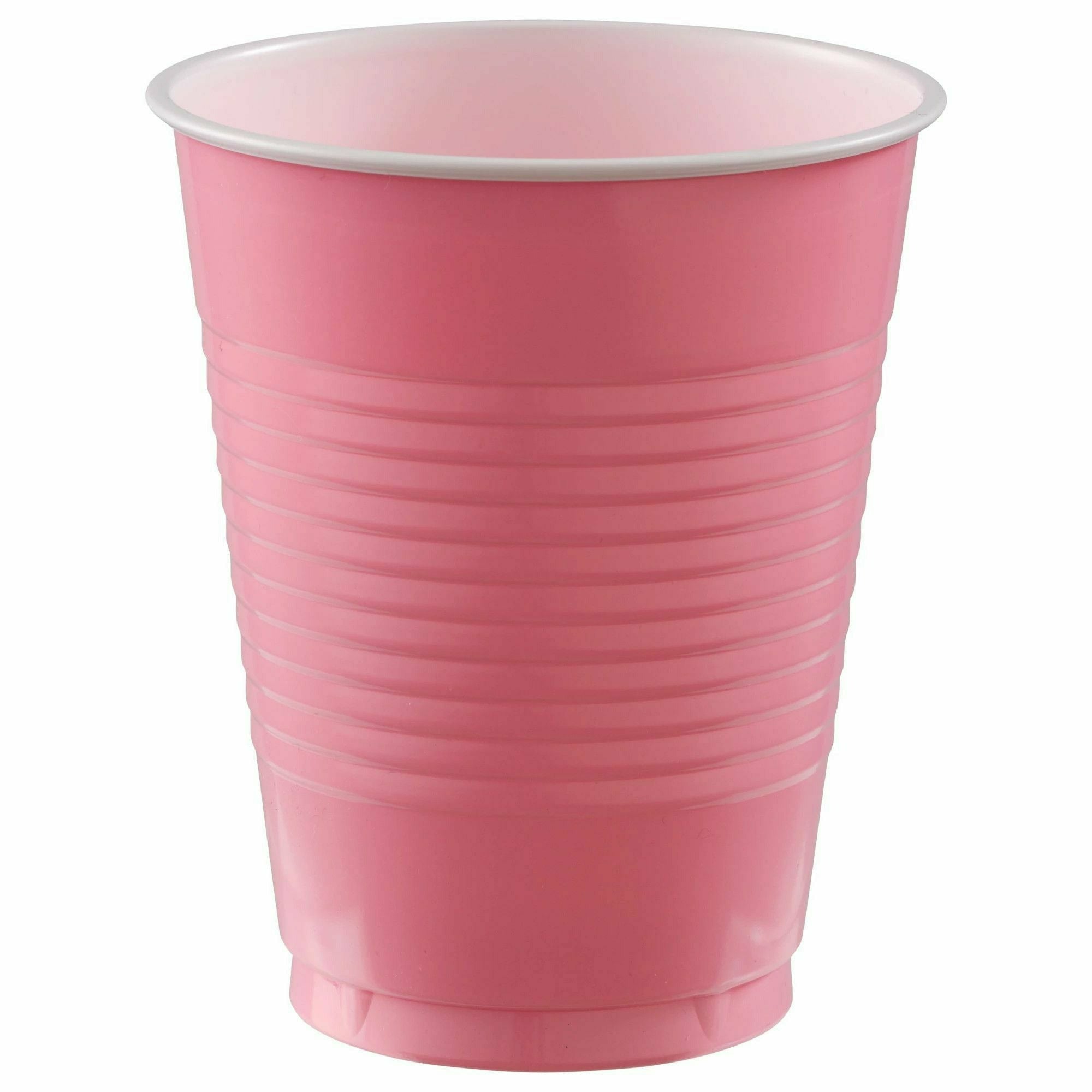 Amscan BASIC New Pink - 18 oz. Plastic Cups, 20 Ct.