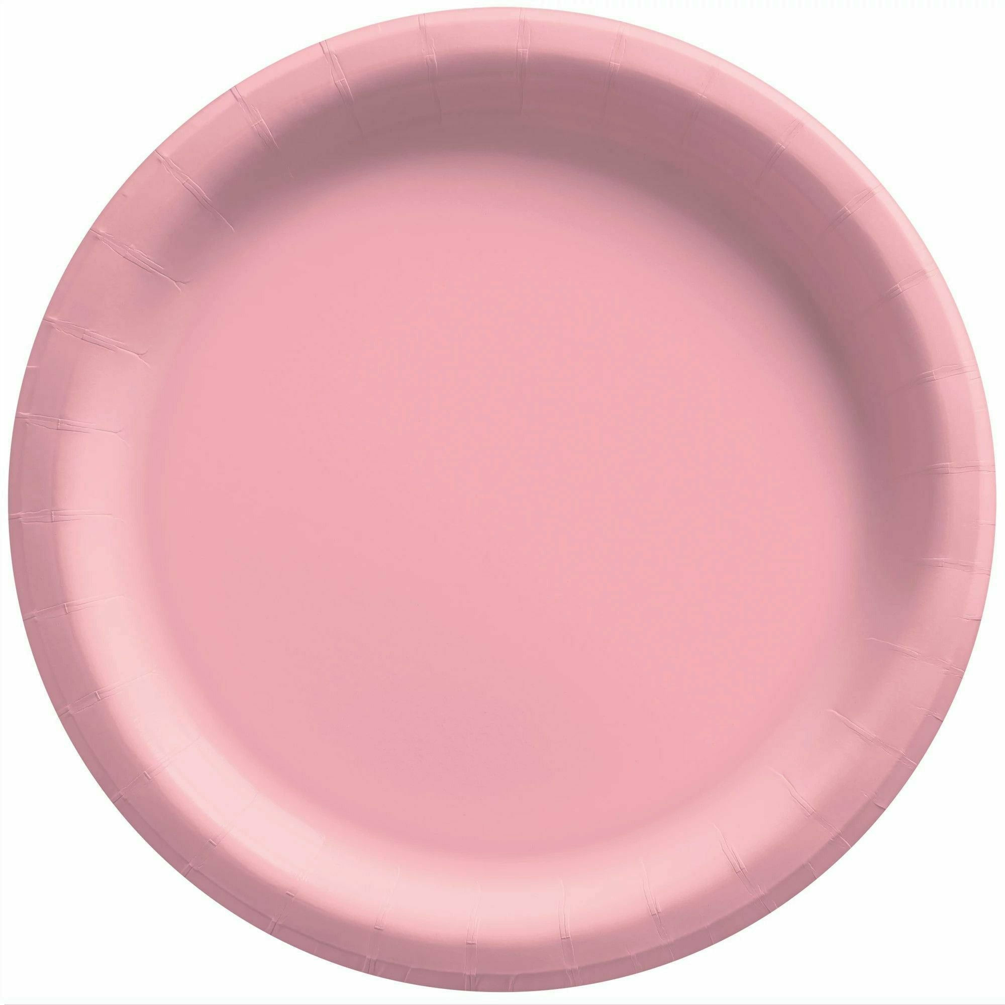 Amscan BASIC New Pink - 6 3/4" Round Paper Plates, 50 Ct.