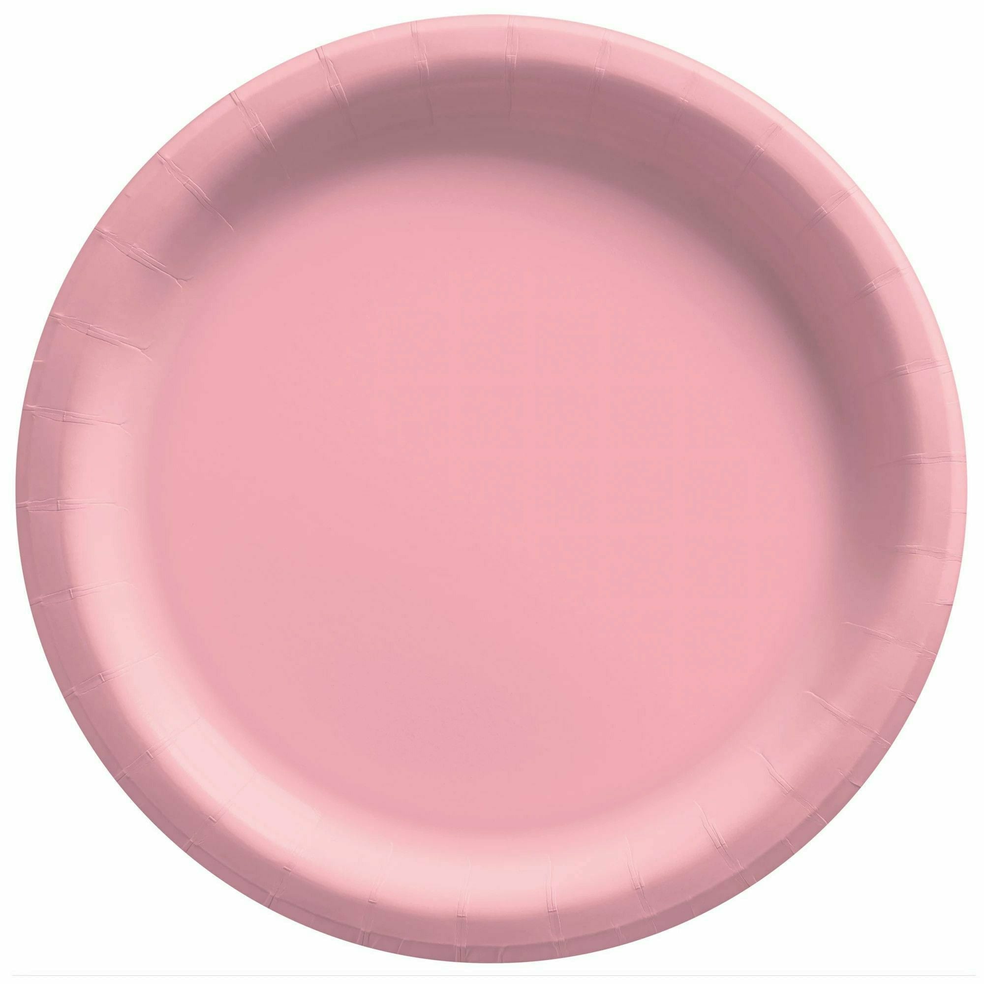 Amscan BASIC New Pink - 8 1/2" Round Paper Plates, 20 Ct.