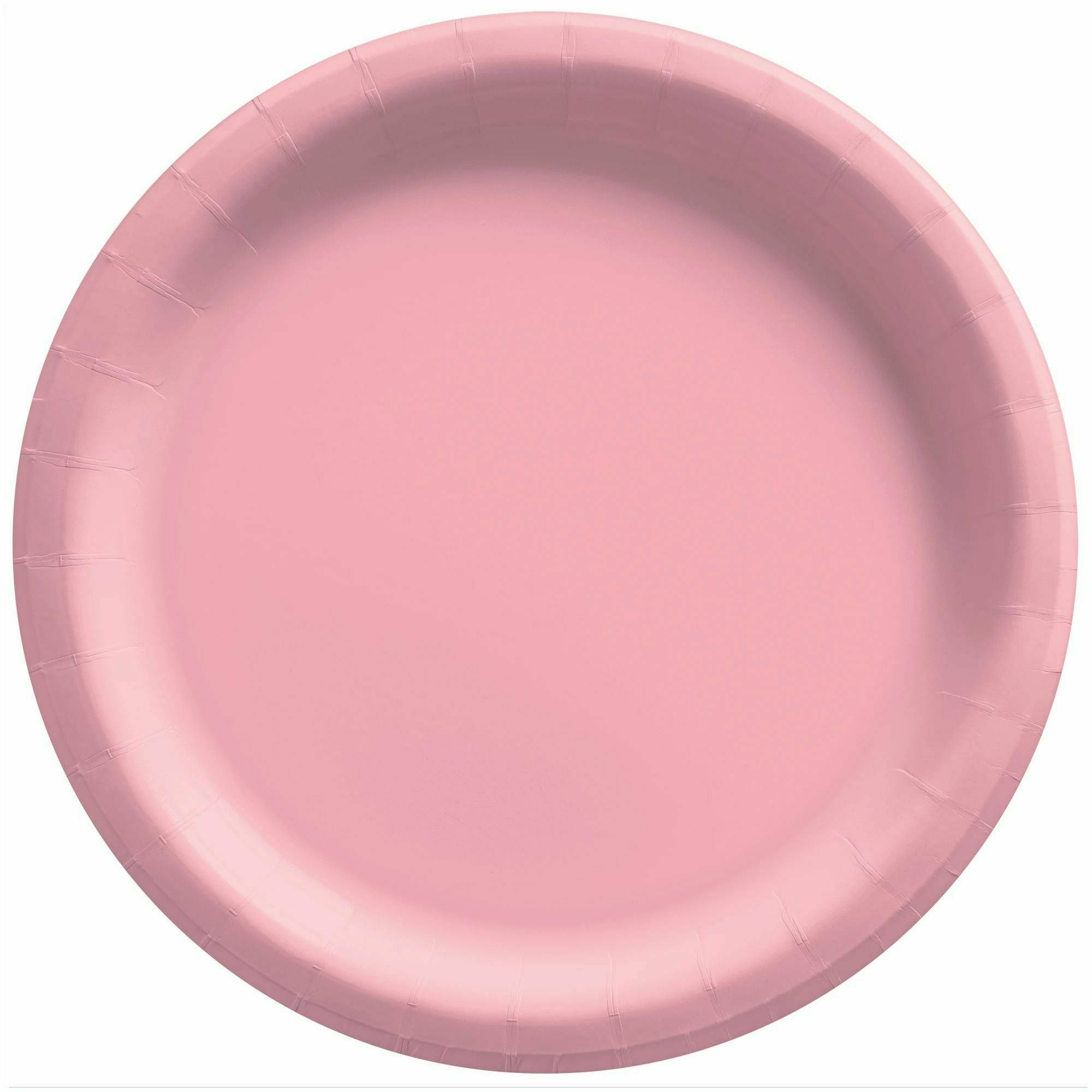 Amscan BASIC New Pink - 8 1/2" Round Paper Plates, 50 Ct.