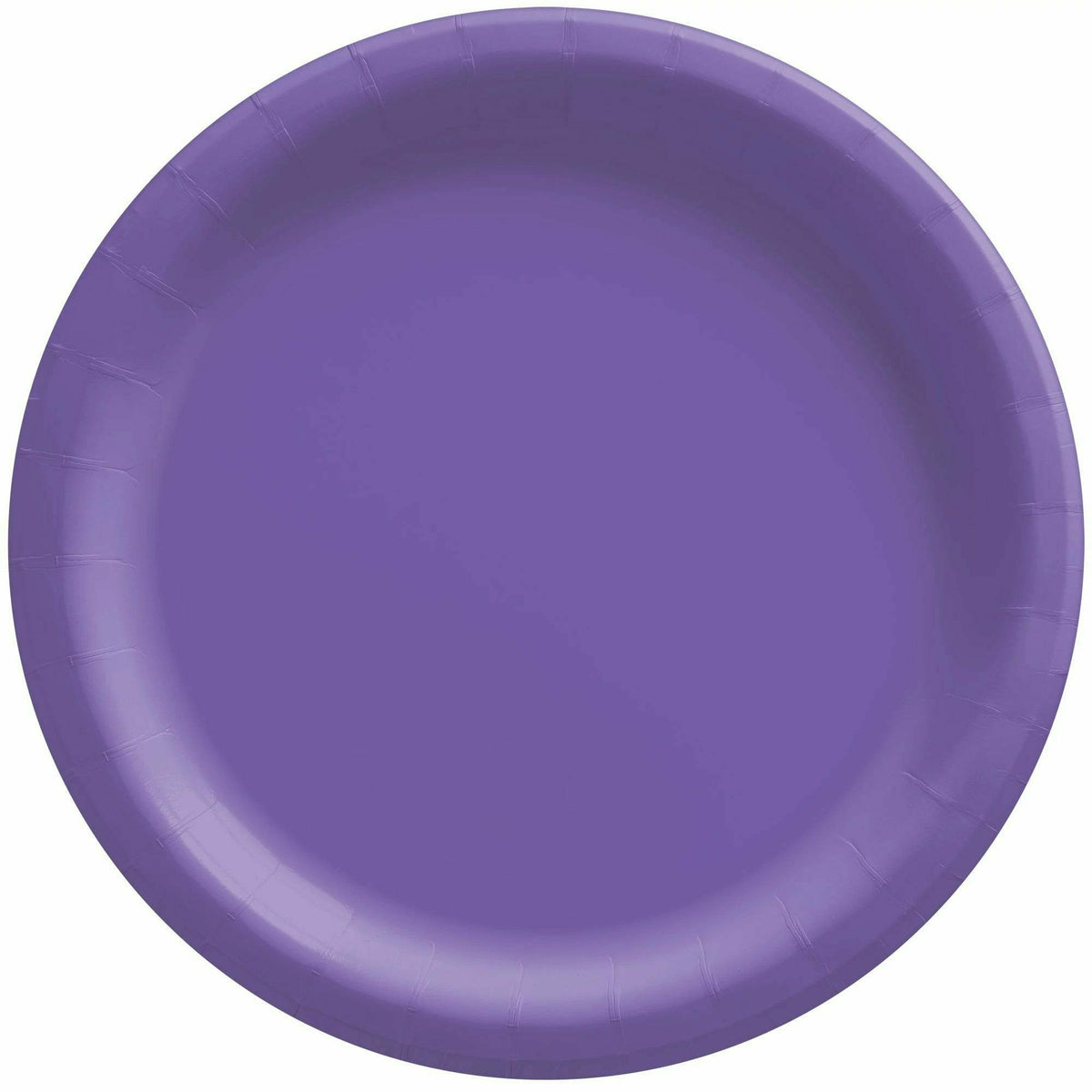 Amscan BASIC New Purple - 6 3/4&quot; Round Paper Plates, 20 Ct.