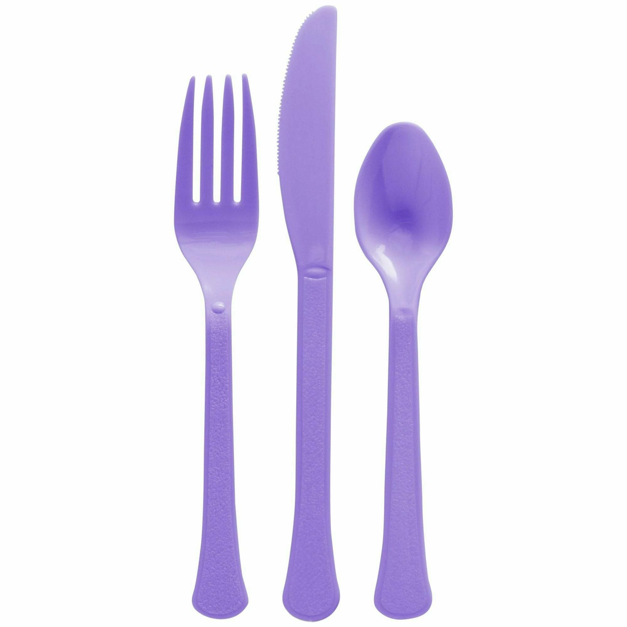 Amscan BASIC New Purple - Boxed, Heavy Weight Cutlery Asst., 80 Ct.