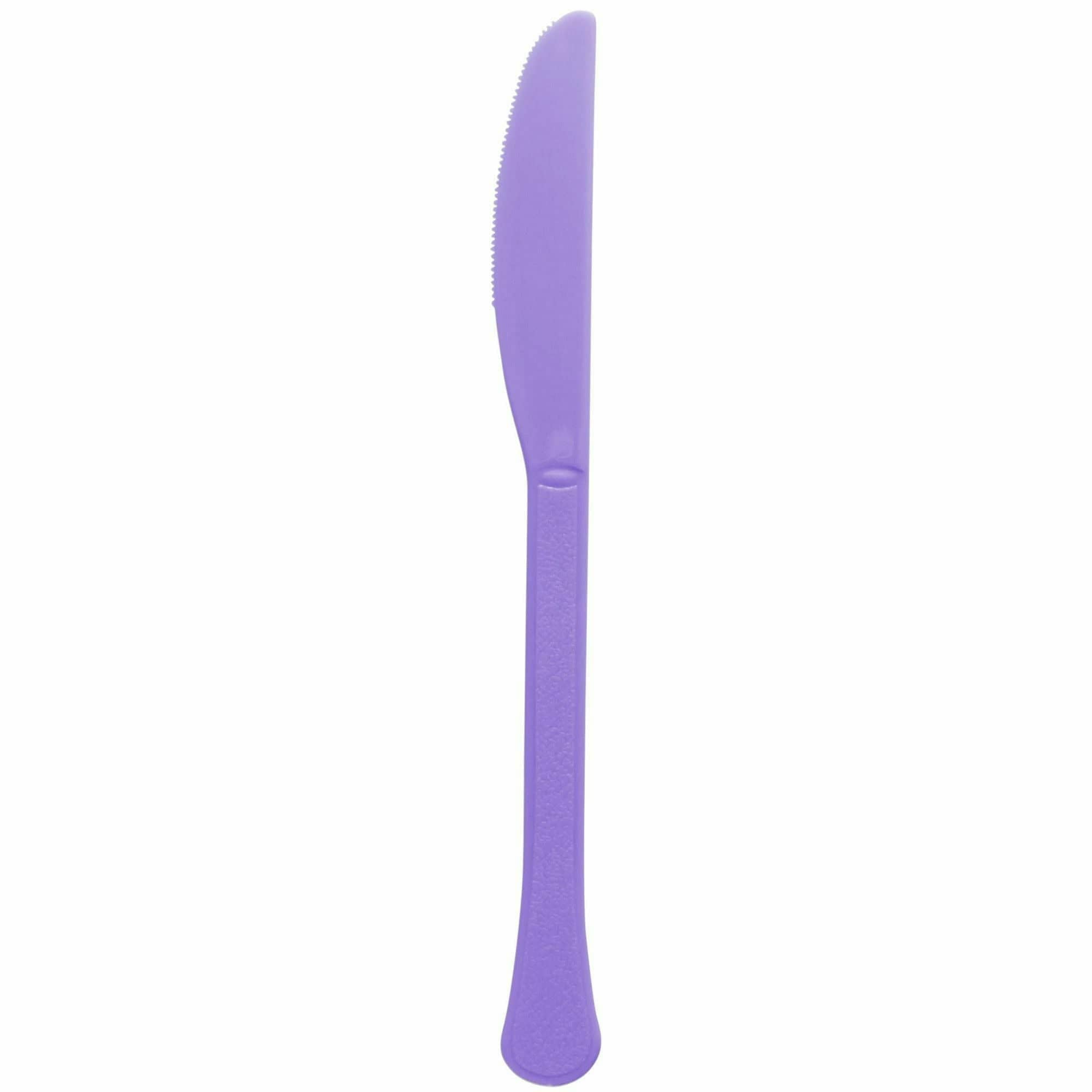 Amscan BASIC New Purple  - Boxed, Heavy Weight Knives, 20 Ct.