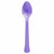 Amscan BASIC New Purple - Boxed, Heavy Weight Spoons, 20 Ct.