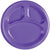 Amscan BASIC New Purple Compartment Plastic Plates